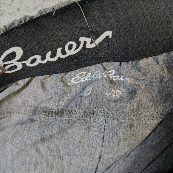 Eddie Bauer Motion Shorts Men's Small Heather Gray Woven 8" Inseam Outdoor NWT - Picture 6 of 13